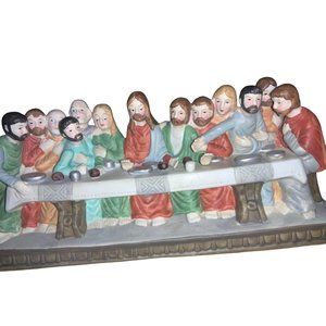 The Last Supper Religious Ceramic Figurine